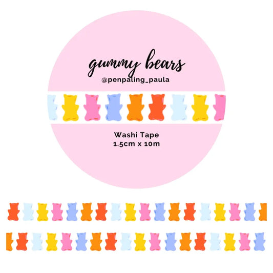 Washi tape Ositos Gominolas