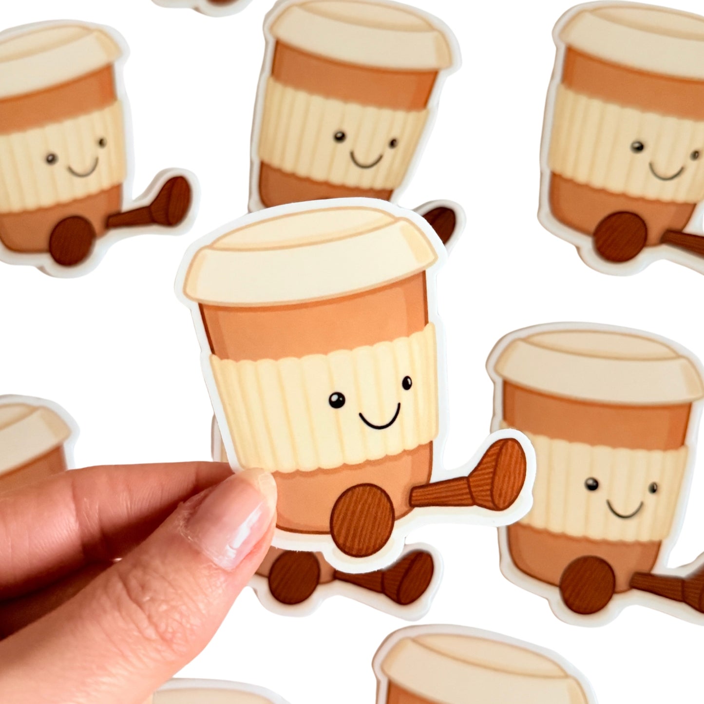 Pegatina Cute Coffee