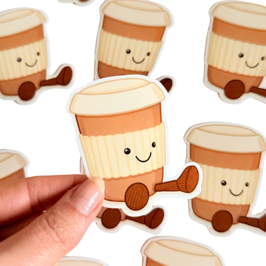 Pegatina Cute Coffee