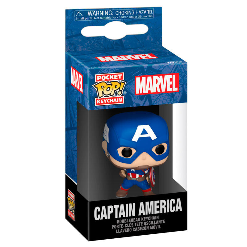 Llavero Funko Pocket POP Capitan America Marvel