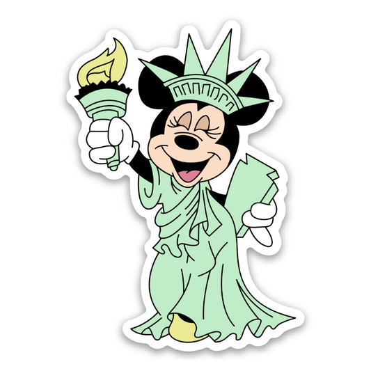 Pegatina New York Estatua Libertad Minnie Mouse