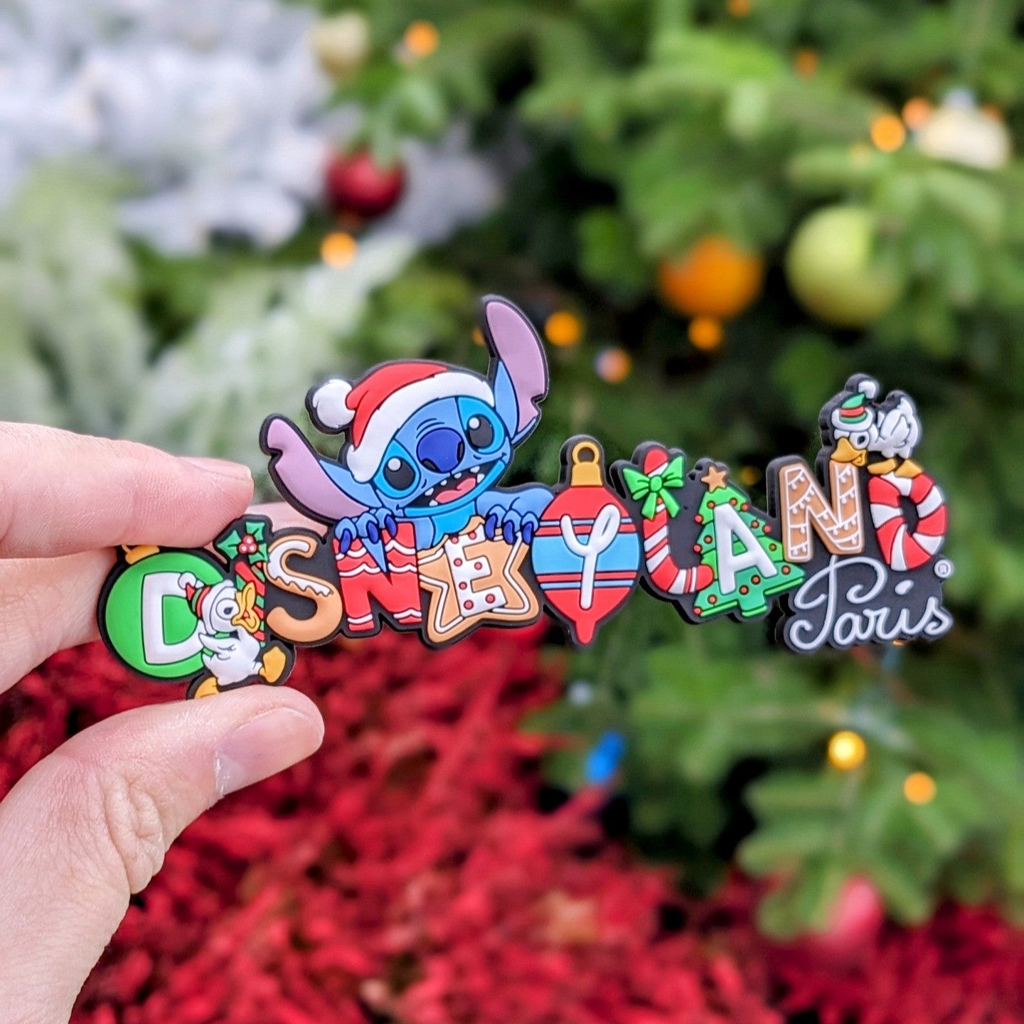 Iman Disneyland Paris Stitch letras Navidad