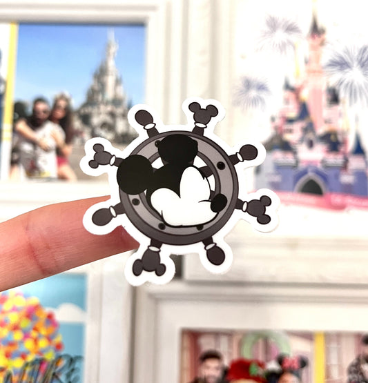 Pegatina Steamboat Mickey Mouse