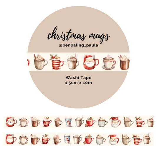 Washi tape Tazas Navidad