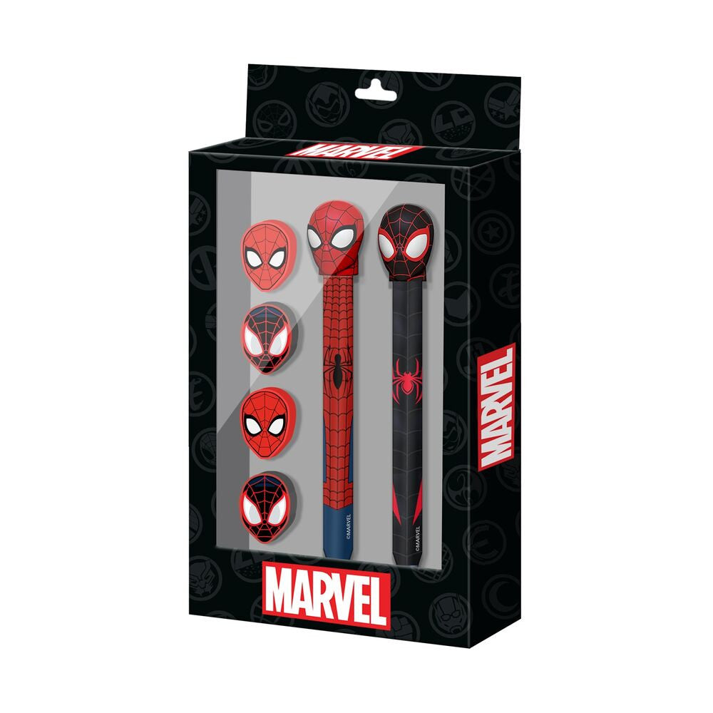 Pack Boli, lapiz gomas Spiderman Marvel