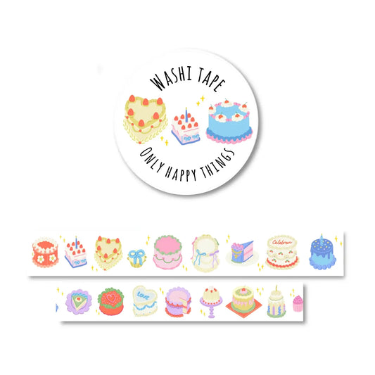 Washi Tape Tartas Cumpleaños