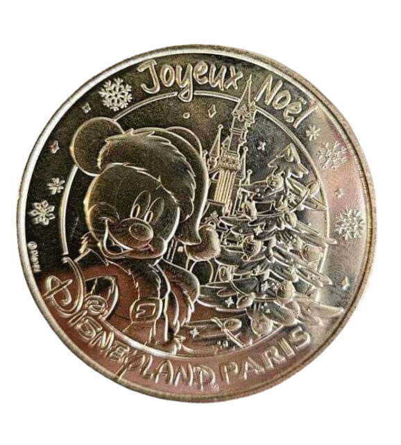 Moneda Navidad Mickey Mouse Disneyland Paris