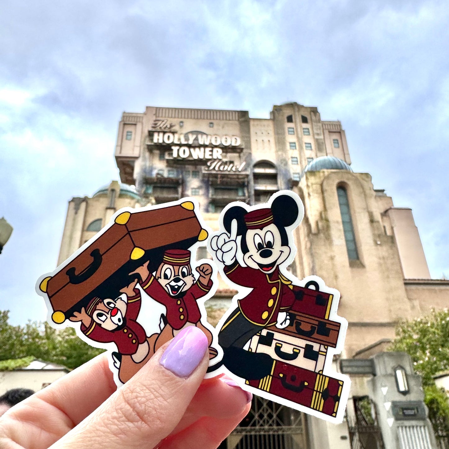 Pegatina Chip y Chop Tower of Terror