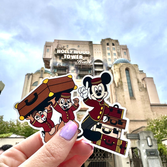 Pegatina Chip y Chop Tower of Terror