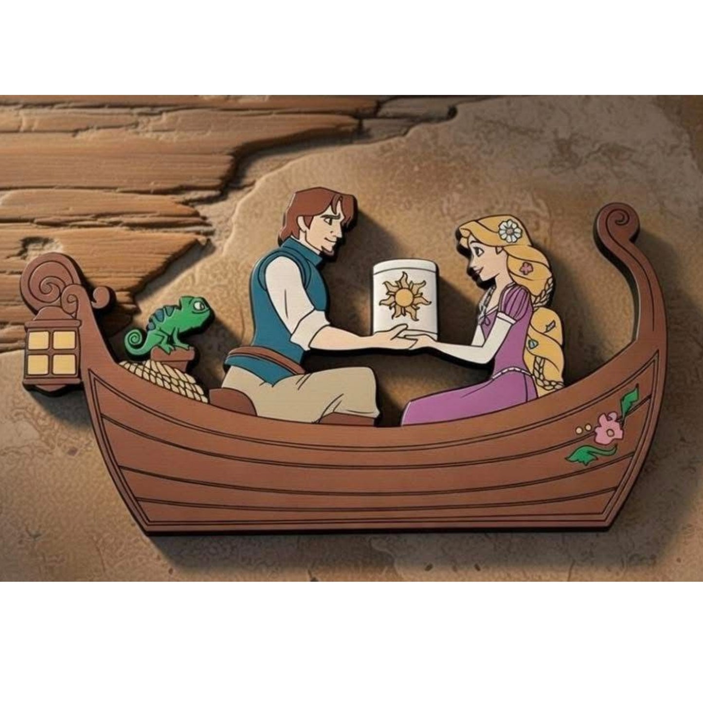 Iman Barca Rapunzel Pascal Flynn Rider Disneyland Paris Enredados