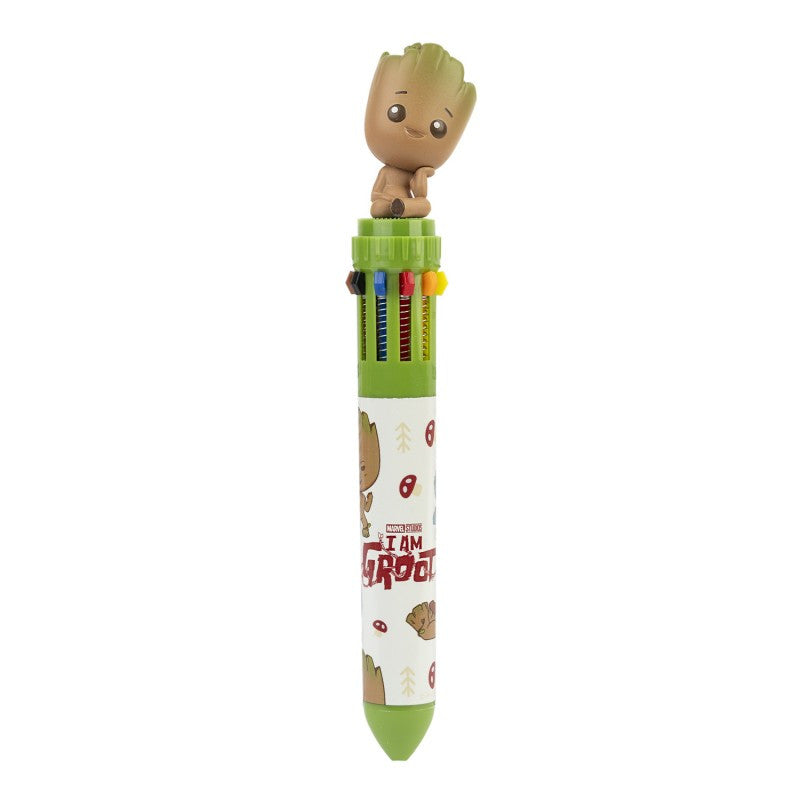 Boligrafo 10 Colores Groot Marvel