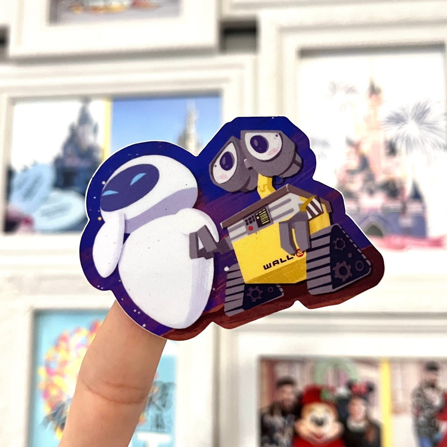 Pegatina Wall-E y Eve