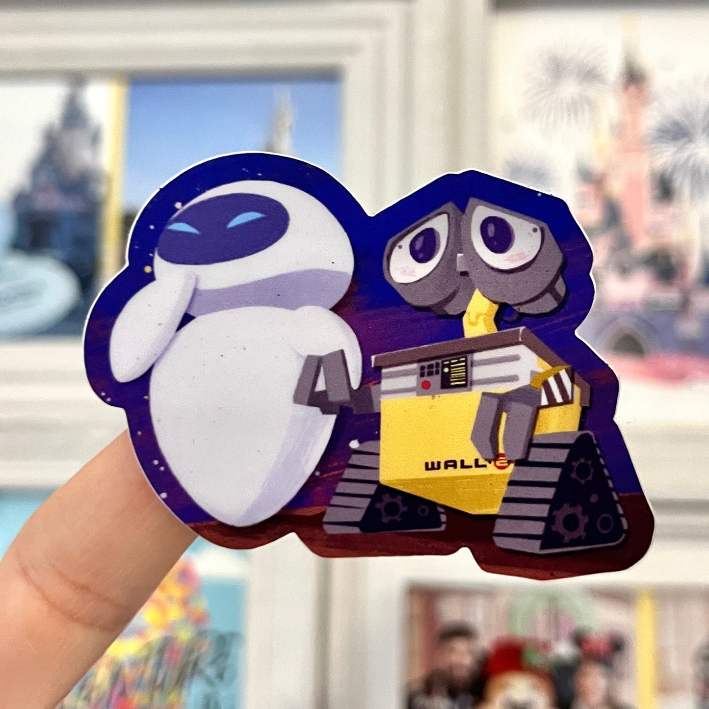 Pegatina Wall-E y Eve