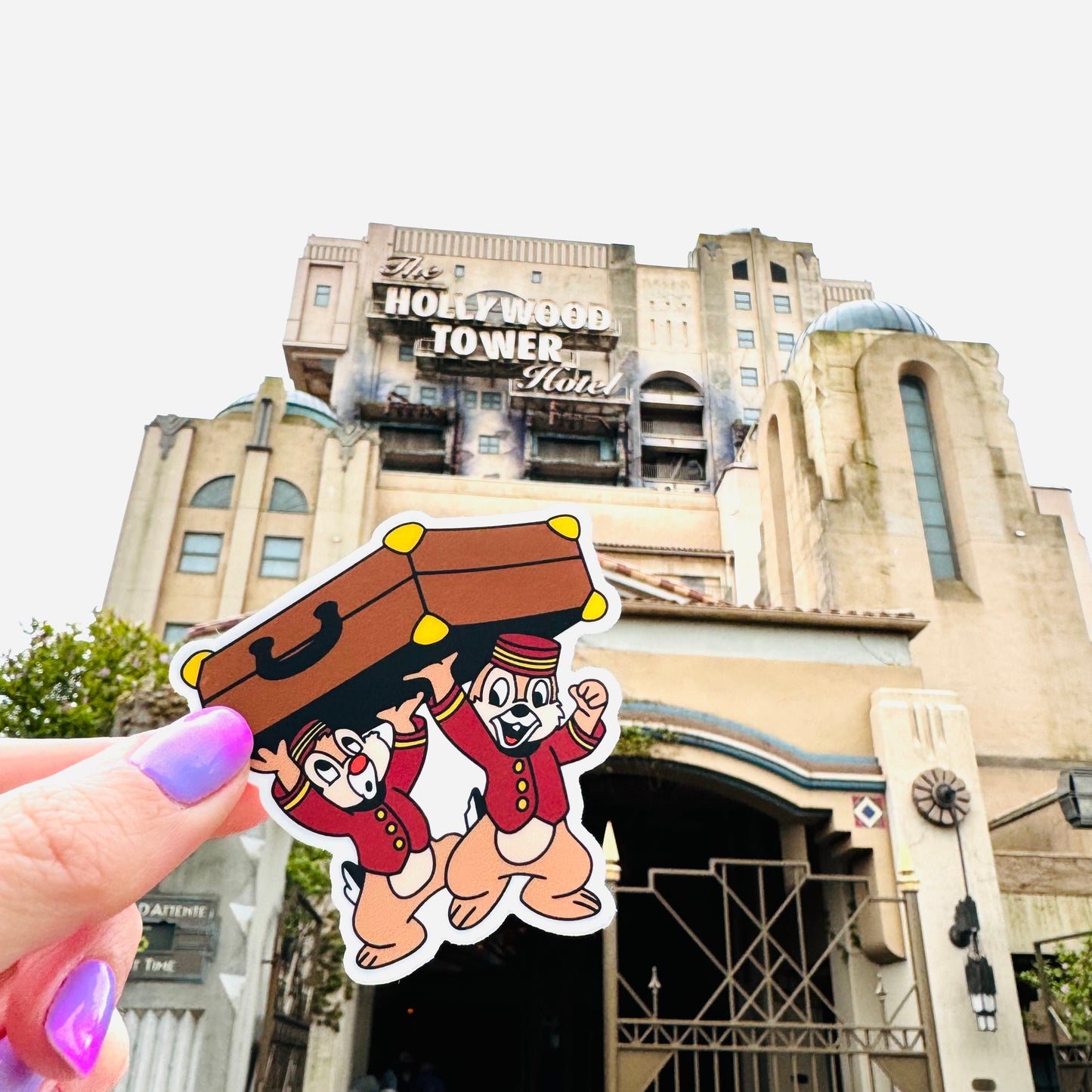 Pegatina Chip y Chop Tower of Terror