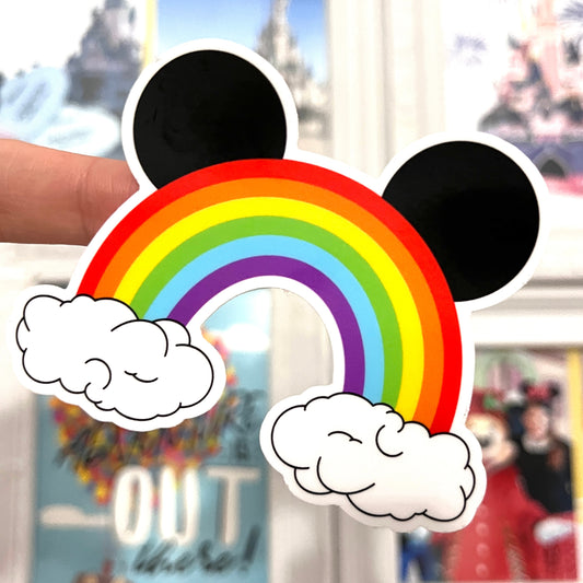 Pegatina Rainbow orejas Mickey Mouse