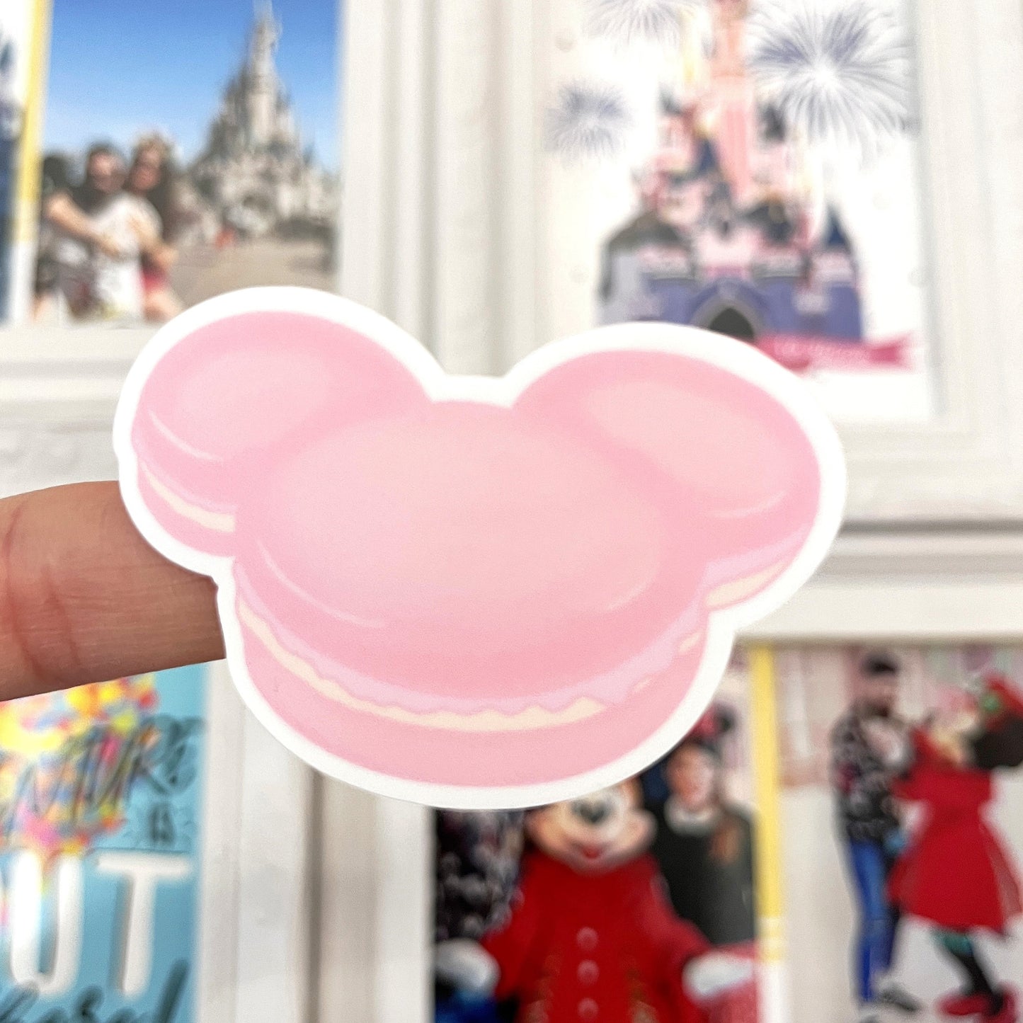 Pegatina Rose Macaron Mickey Mouse