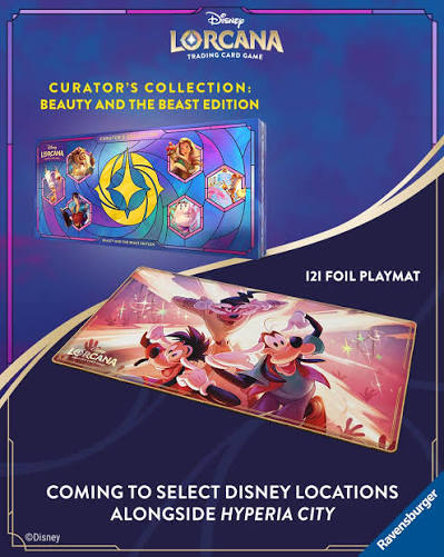 Pack 4 Lorcana Curator's Collection Beauty and the Beast Disney Ravensburger