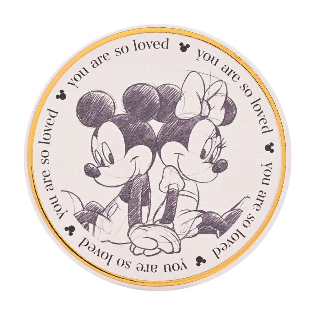 Posavasos Cerámica Mickey y Minnie Mouse Disney