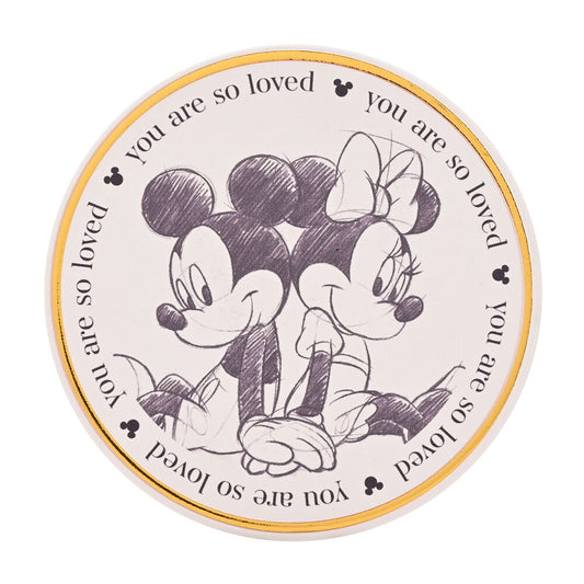 Posavasos Cerámica Mickey y Minnie Mouse Disney
